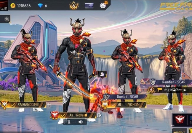 Ilustrasi karakter game Free Fire (FF). [Instagram]